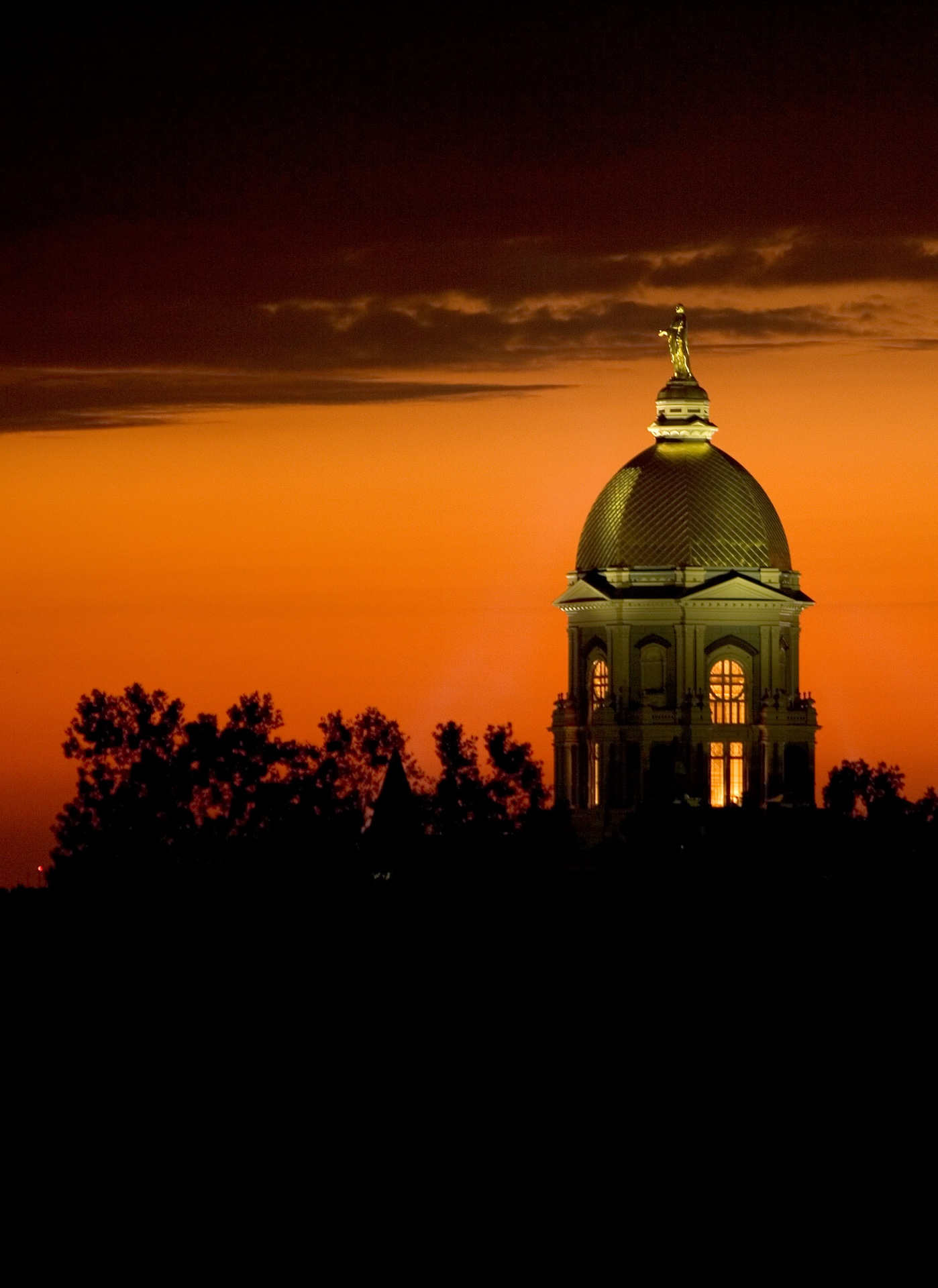 Main Building at Sunset